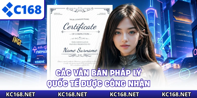 Các văn bản pháp lý quốc tế được công nhận