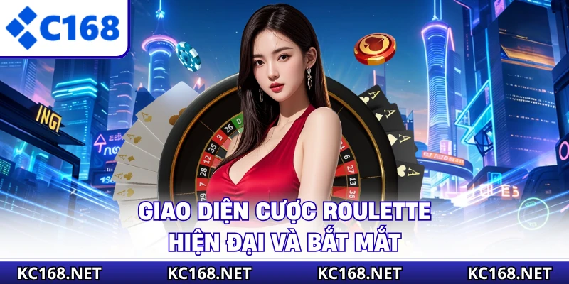 Giao diện cược Roulette hiện đại và bắt mắt